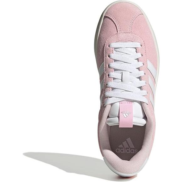 NWT adidas Women's Vl Court 3.0 Sneaker, Clear Pink/White/Off White, 8 - Picture 2 of 7